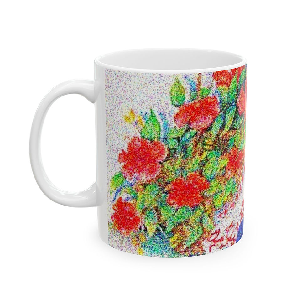 Ceramic mug "Pollera y Papos" GPM Art Print