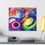 Miniatura: Vibrant Butterfly Canvas Art, Atrapados, Artistry on clothinng and canvas