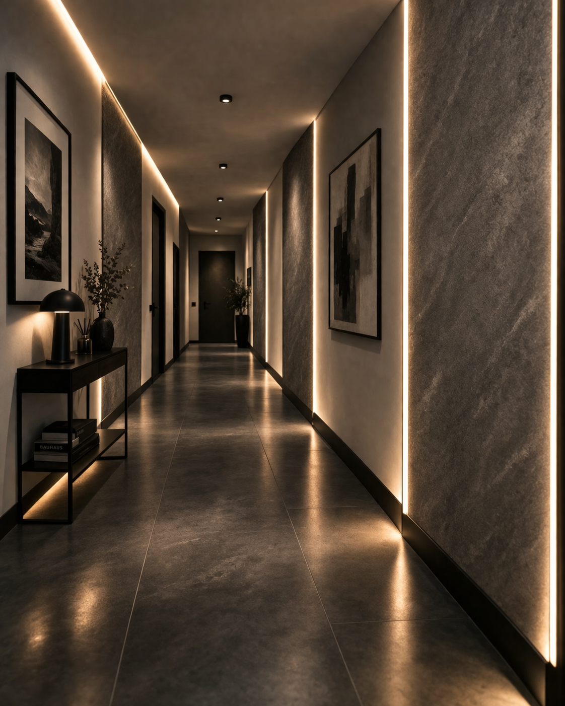 Panneau mural PVC Texturé 4'x8' modèle Béton Graphite