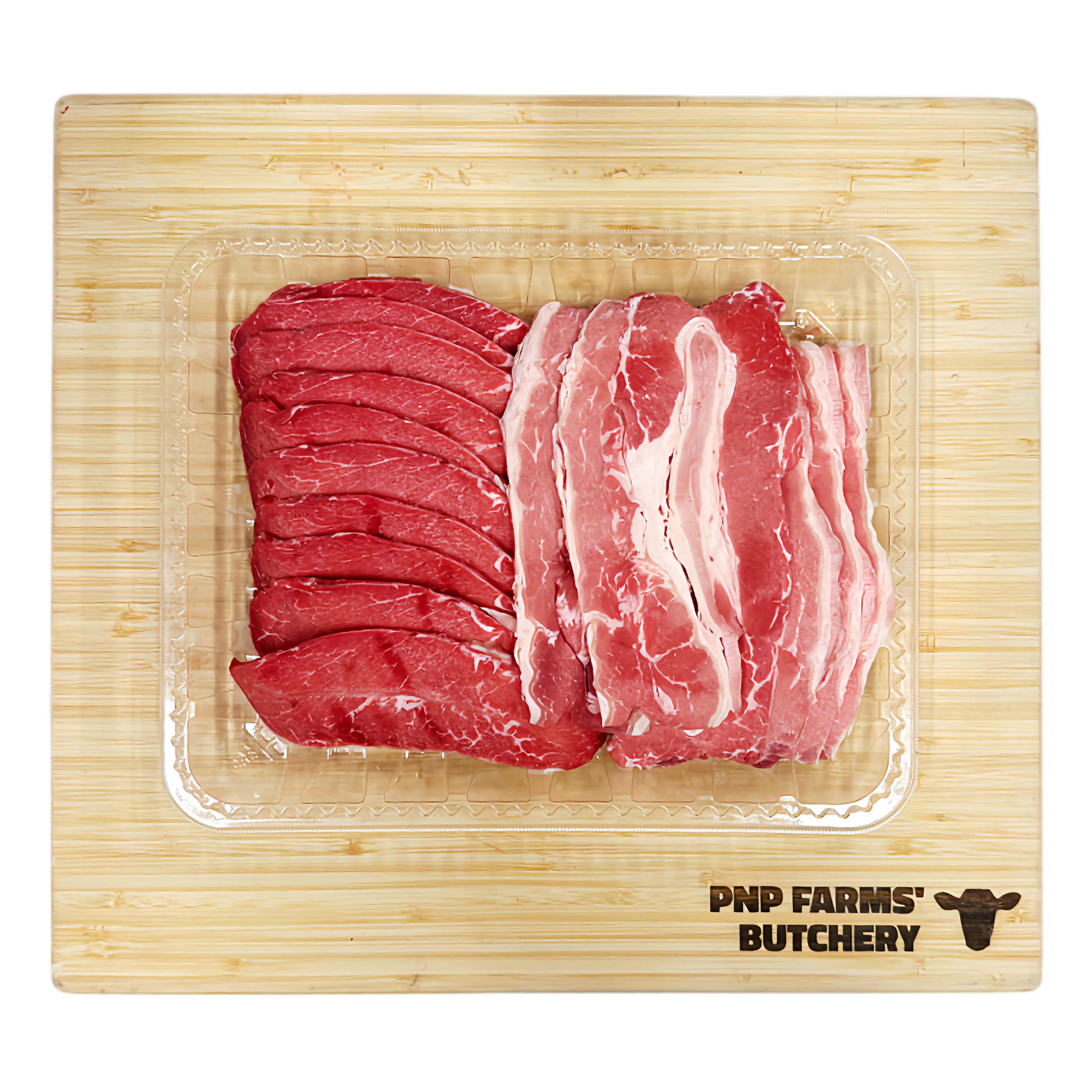 bbq premium angus beef slice fresh - 800g/tray