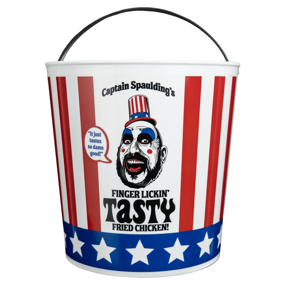 Trick or Treat Studios House of 1000 Corpses Captain Spaulding Chicken Bucket Candy Pail with carrying handle