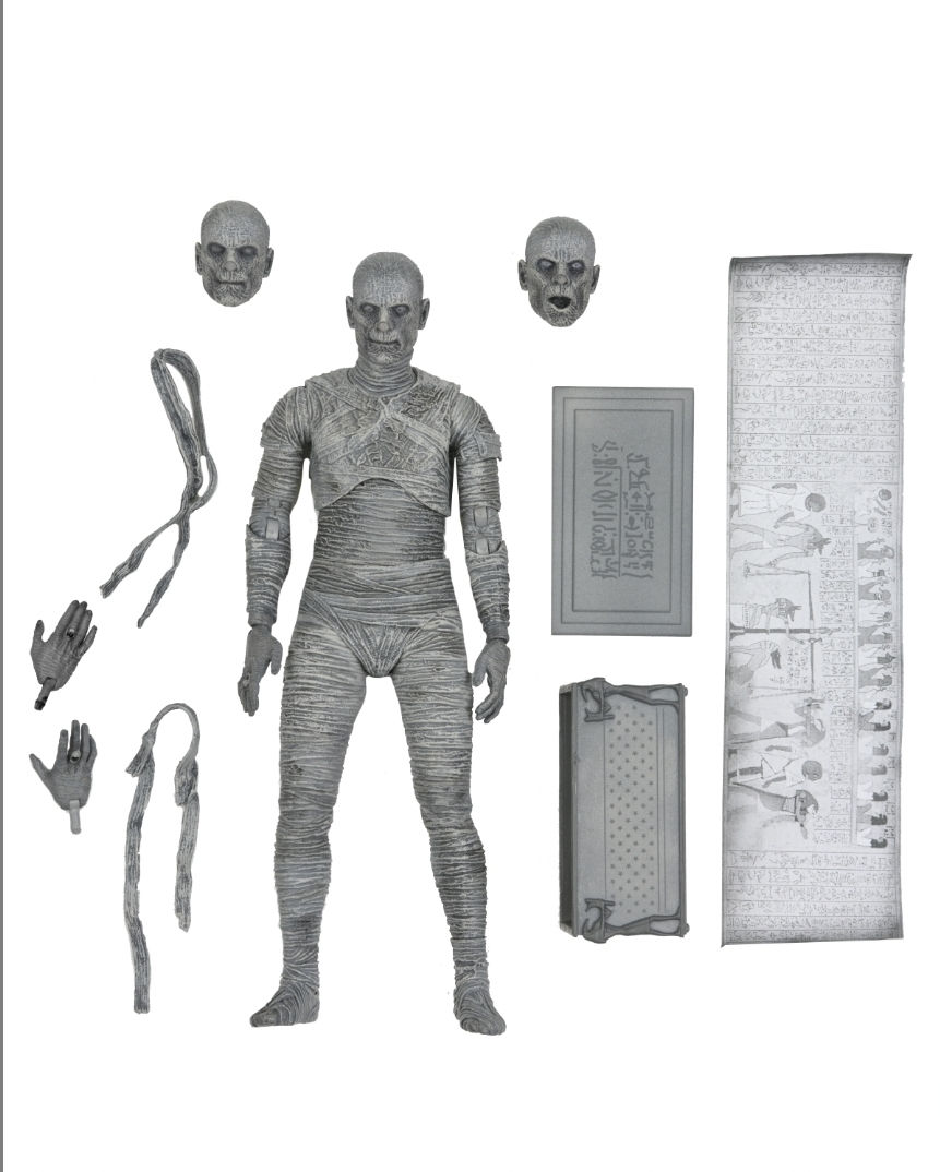 Universal Monsters Ultimate Mummy Action Figure (B&W)