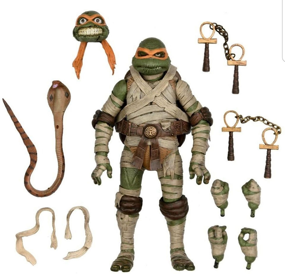 NECA Universal Monsters x TMNT Michelangelo as The Mummy