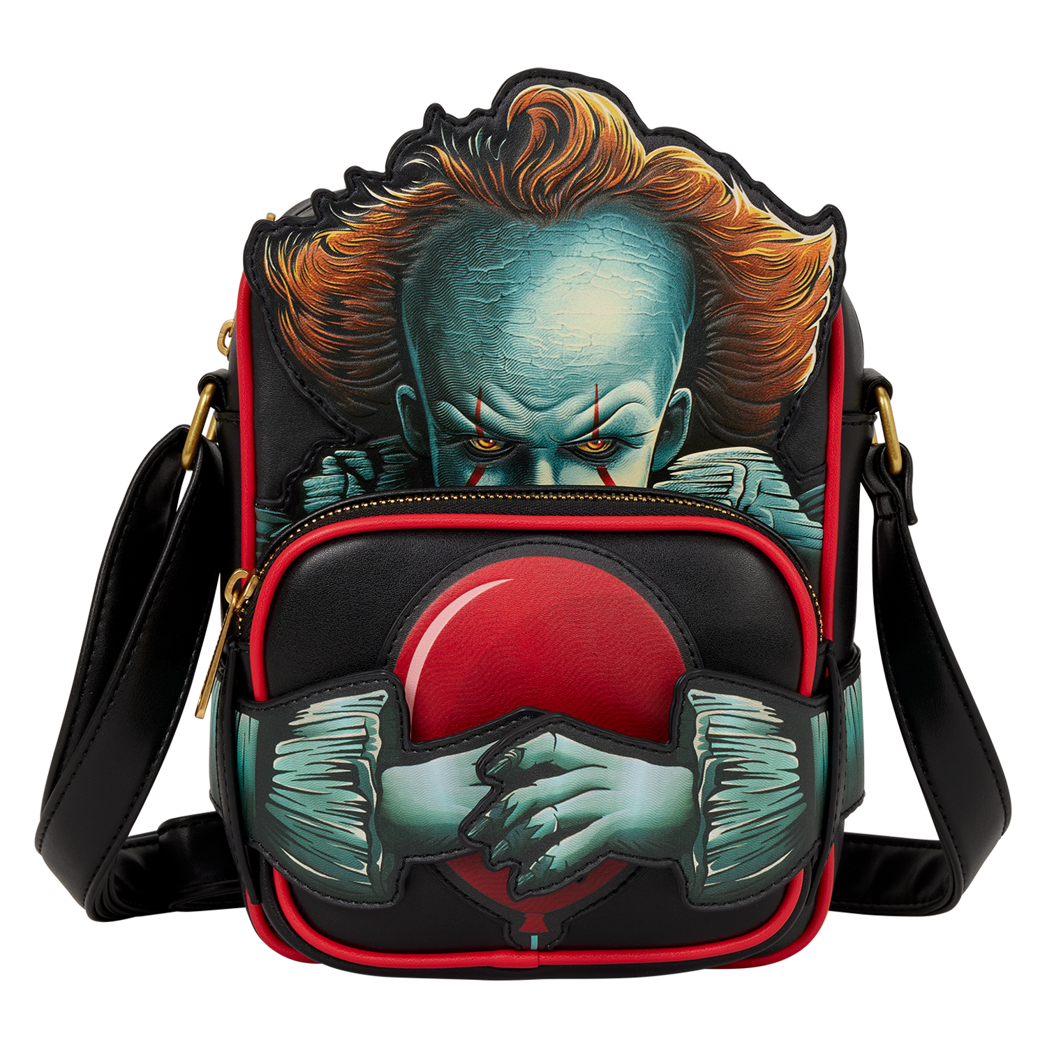 Loungefly - IT Pennywise Crossbuddies Cosplay Crossbody Bag With Coin Bag