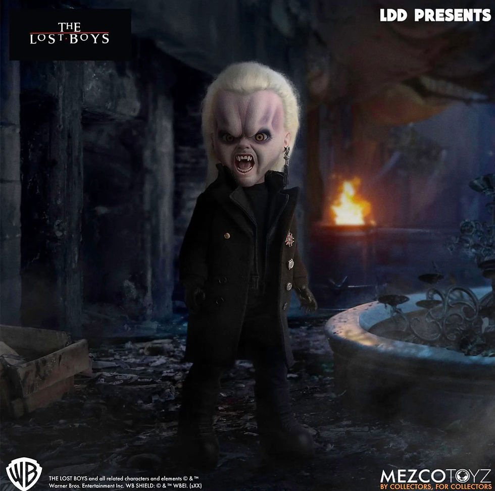 Mezco Toyz Living Dead Dolls Presents The Lost Boys David 10-inch vampire doll with removable duster and biker jackets