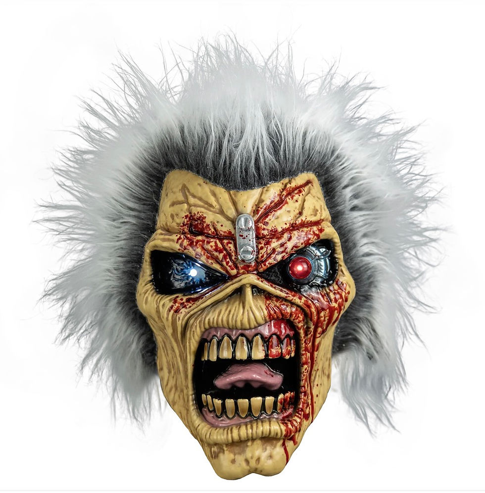 Iron Maiden 50th Anniversary Eddie Deluxe Injection Mask with light-up eyes