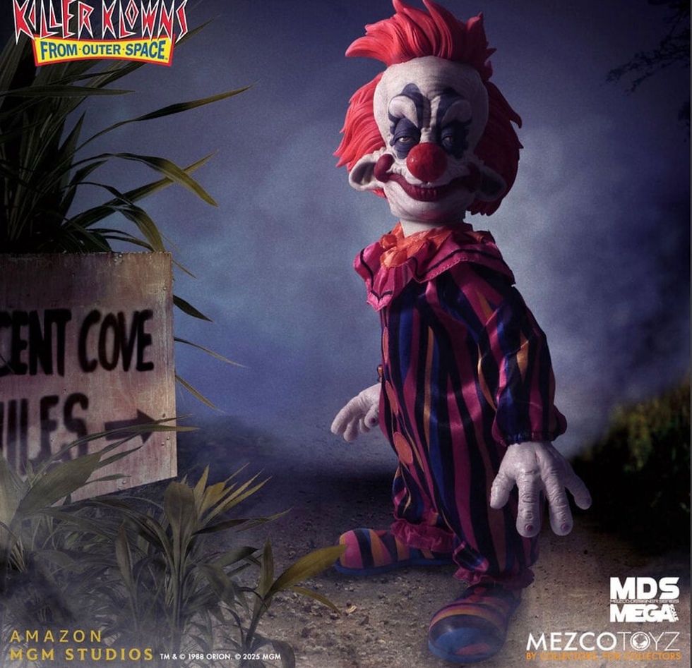 Thumbnail: Mezco Toyz Killer Klowns from Outer Space Rudy MDS Mega Scale 15-inch collectible figure with sound effects
