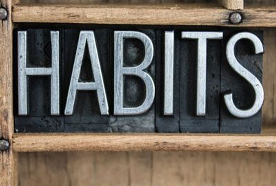 plaque that reads habits | miGenie The Ultimate Success System