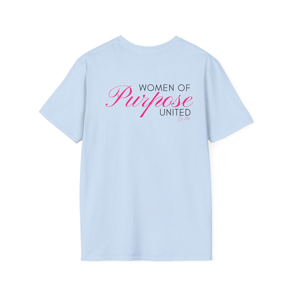 Thumbnail: Crowned For Purpose, Unisex Softstyle T-Shirt - Women's Empowerment 