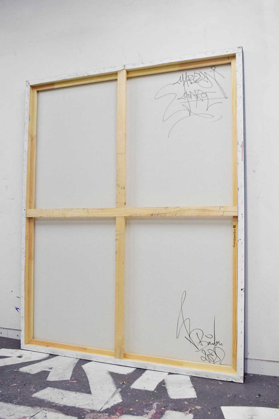 Thumbnail: Tableau pop art et graffiti de Marilyn Monroe, œuvre contemporaine signée Vincent Bardou.