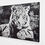 縮圖：Œuvre contemporaine représentant un tigre en style street art pop art. Parfait pour déco design.