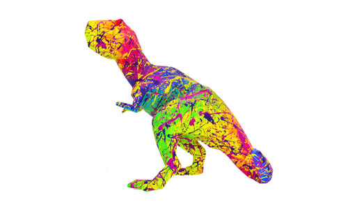 T-Rex Dinosaurier Skulptur Pop Art Abstraktes Zeitgenössisches