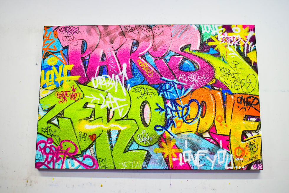 Miniature : Tableau Street Art original et graffiti par l’artiste Vincent Bardou, galerie d’art en ligne, toile contemporaine