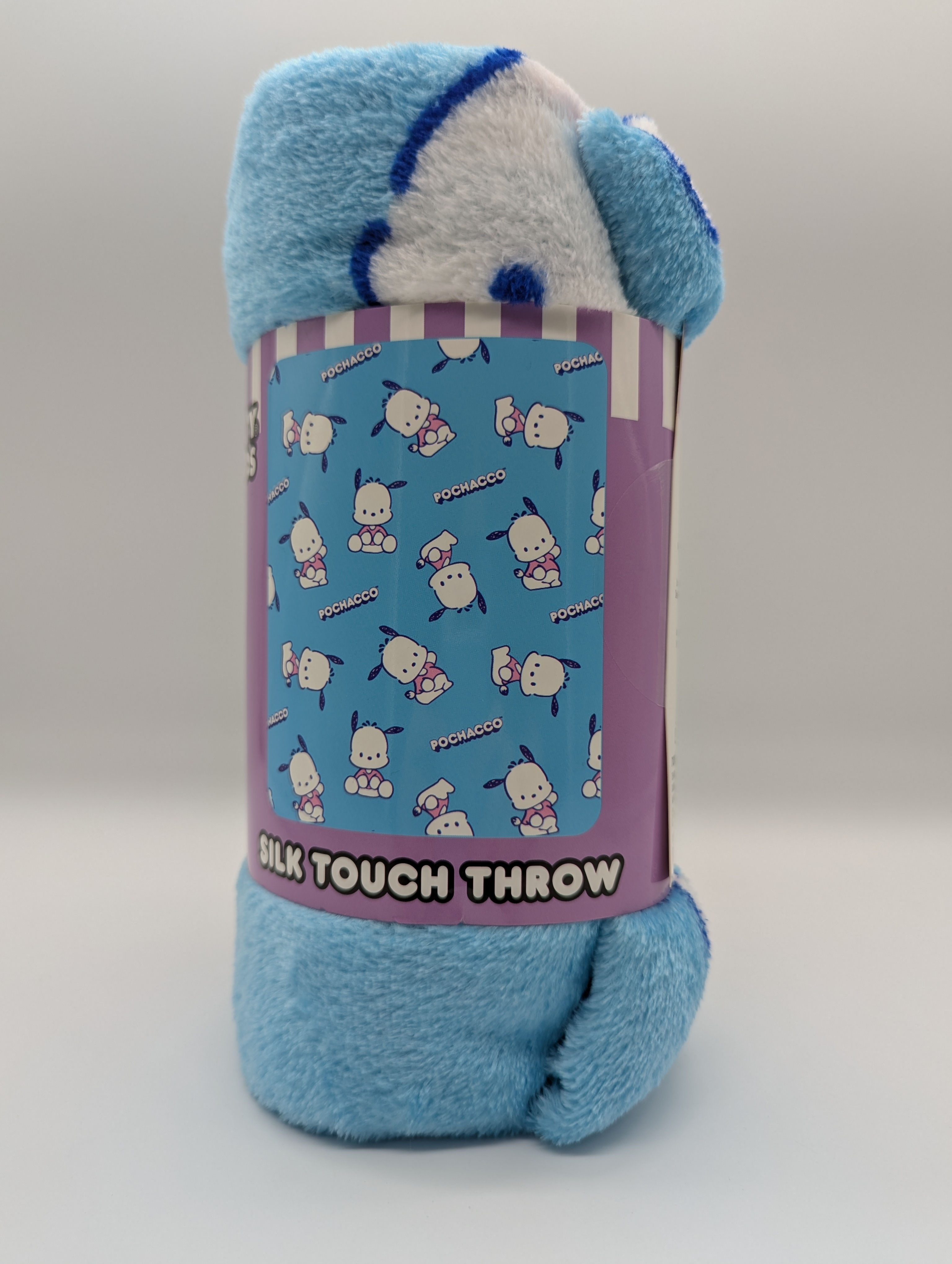 Pochacco Blue Pattern Silk Touch Throw Blanket