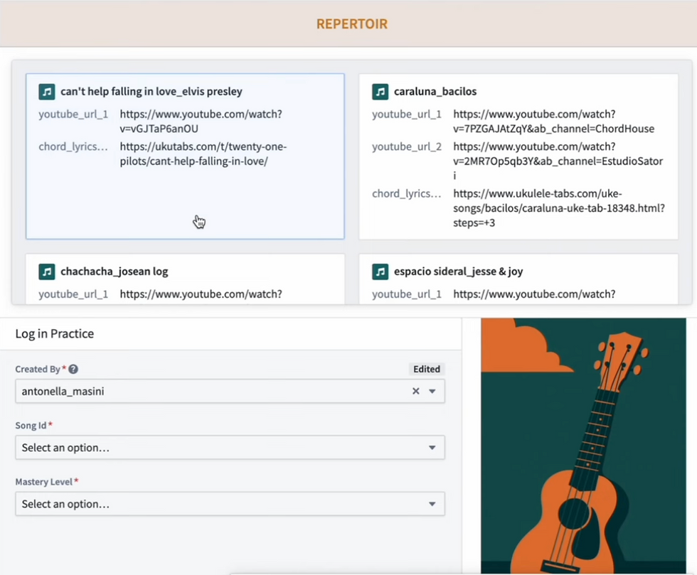 Music Practice Tracker