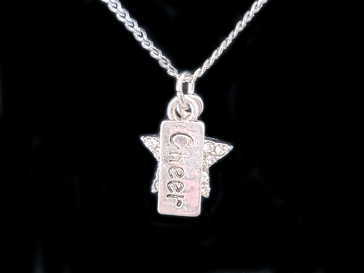 Cheer Bar & Rhinestone Star Necklace
