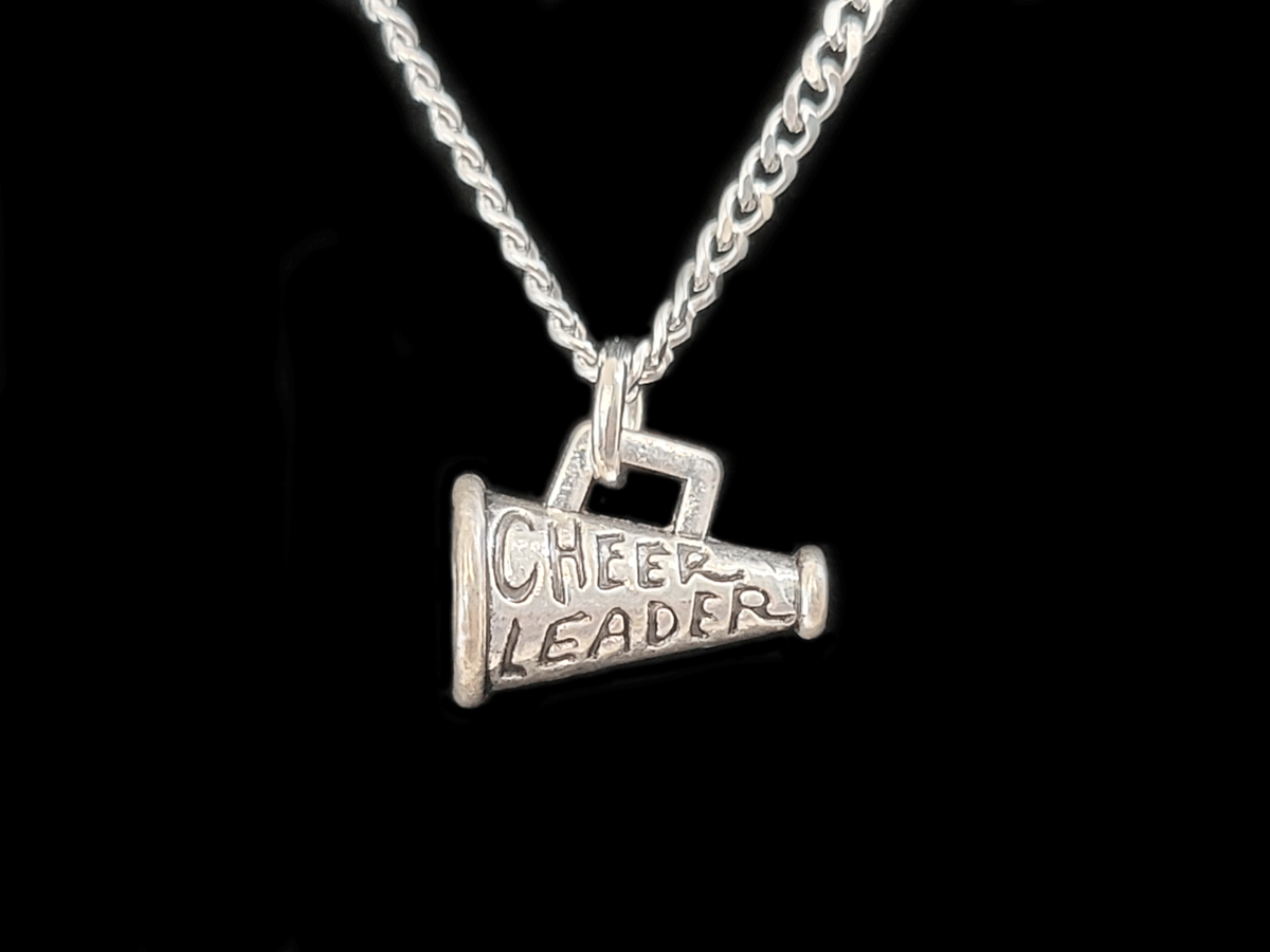 cheerleader necklace, cheer, cheerleading