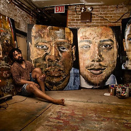 Ervin A. Johnson was born and raised in Chicago, Illinois. After graduating from the University of Illinois- Urbana Champaign with a bachelor's in Rhetoric he began work on his second bachelor's at Columbia College Chicago in photography. Most recently he has completed his MFA in photography at Savannah College of Art and Design. Ervin utilizes photo-based mixed media to reimagine his cultural and racial identity via photography and video. In his most recent body of work, #InHonor, Ervin pays homage to the lives lost to police brutality and racism. He is represented by the Arnika Dawkins Gallery in Atlanta, Georgia.