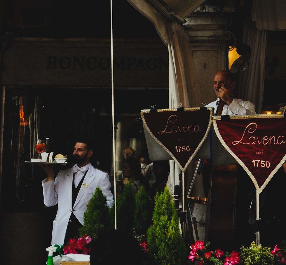 Caffe' Lavena of Venice, Italy