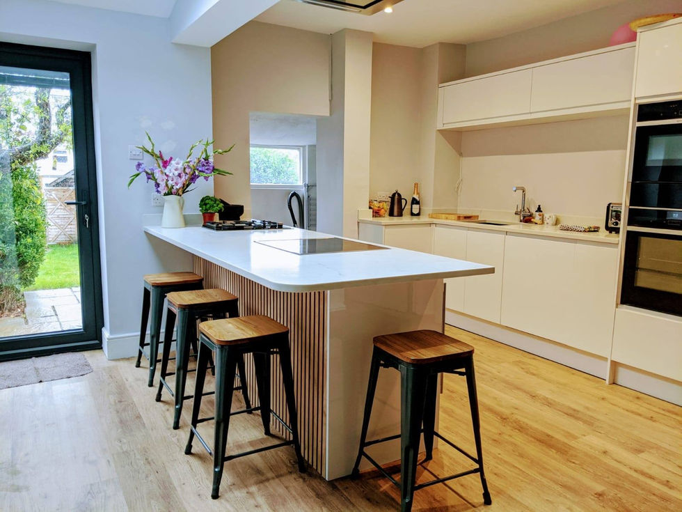 new kitchen fitted in home extension