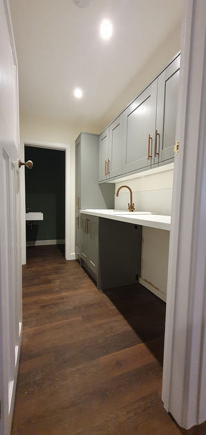 Utility room in home extension