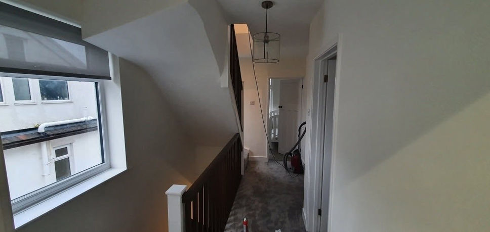 loft conversion build stairs and hallway