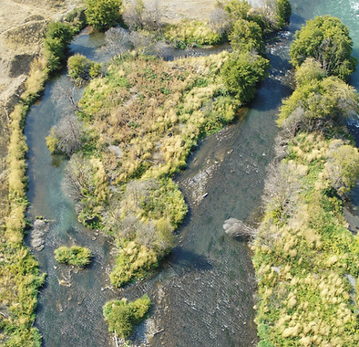 Photo of Overhead Image from our Drone of a River
