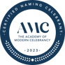 AMC Certified Naming Celebrant Badge  for Andi Barker 