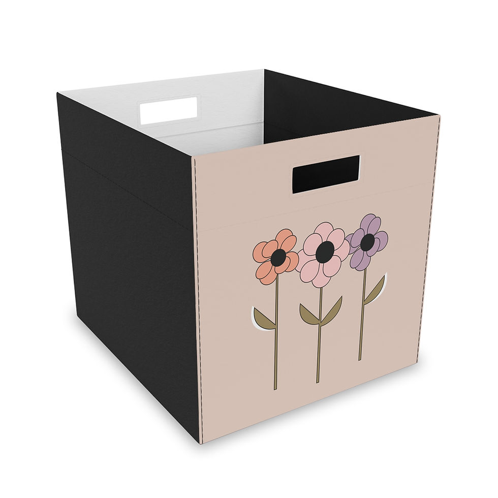 flowers college dorm bedroom storage cube teen women