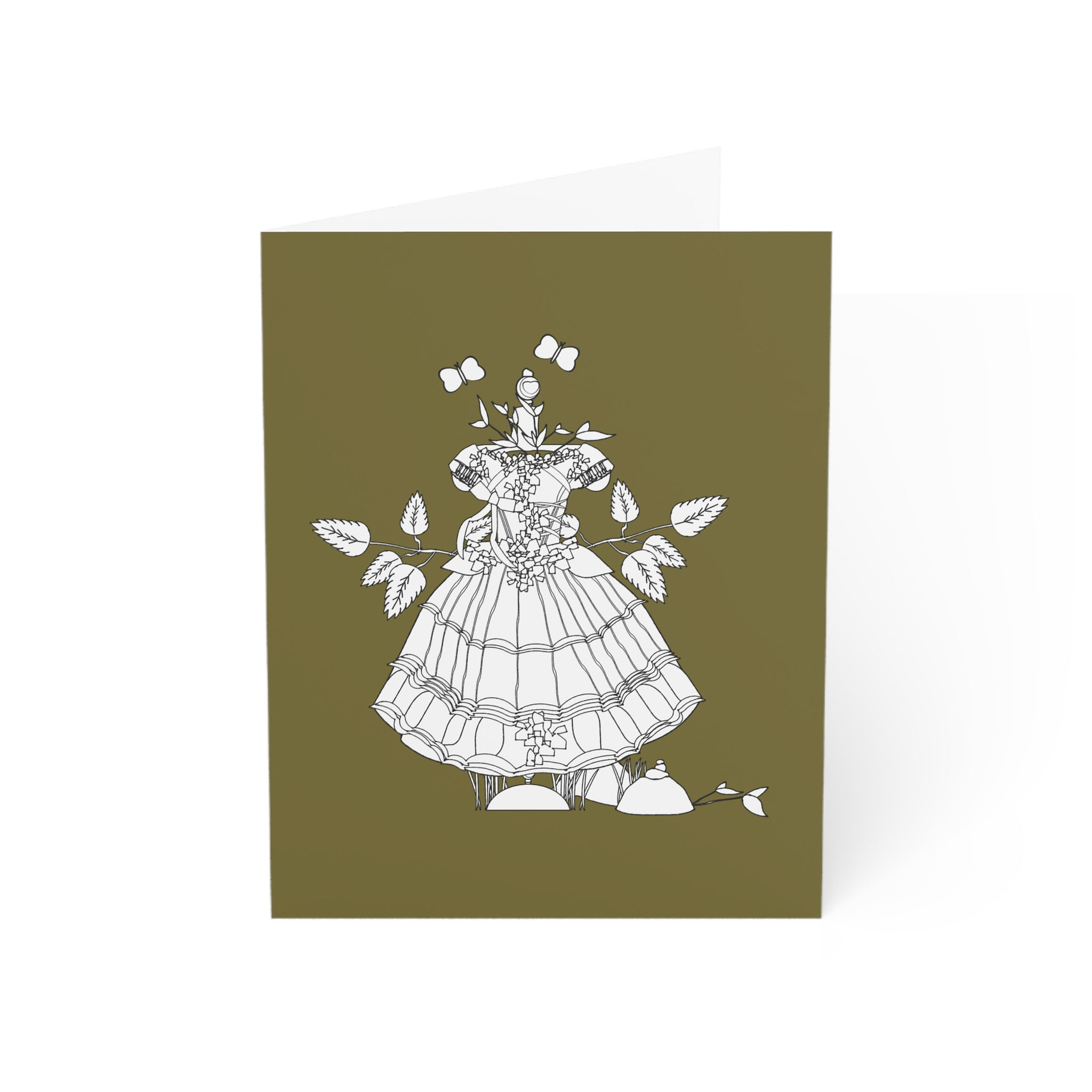 storybook dress greeting card encouragement love friendship teen women