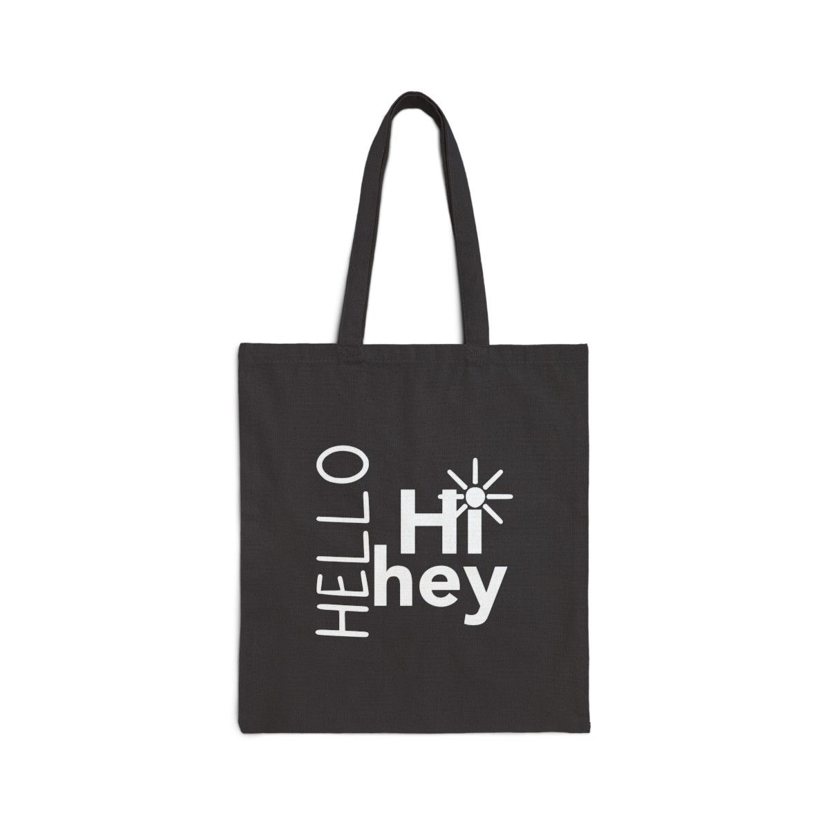 hello college campus school tote bag teen women black