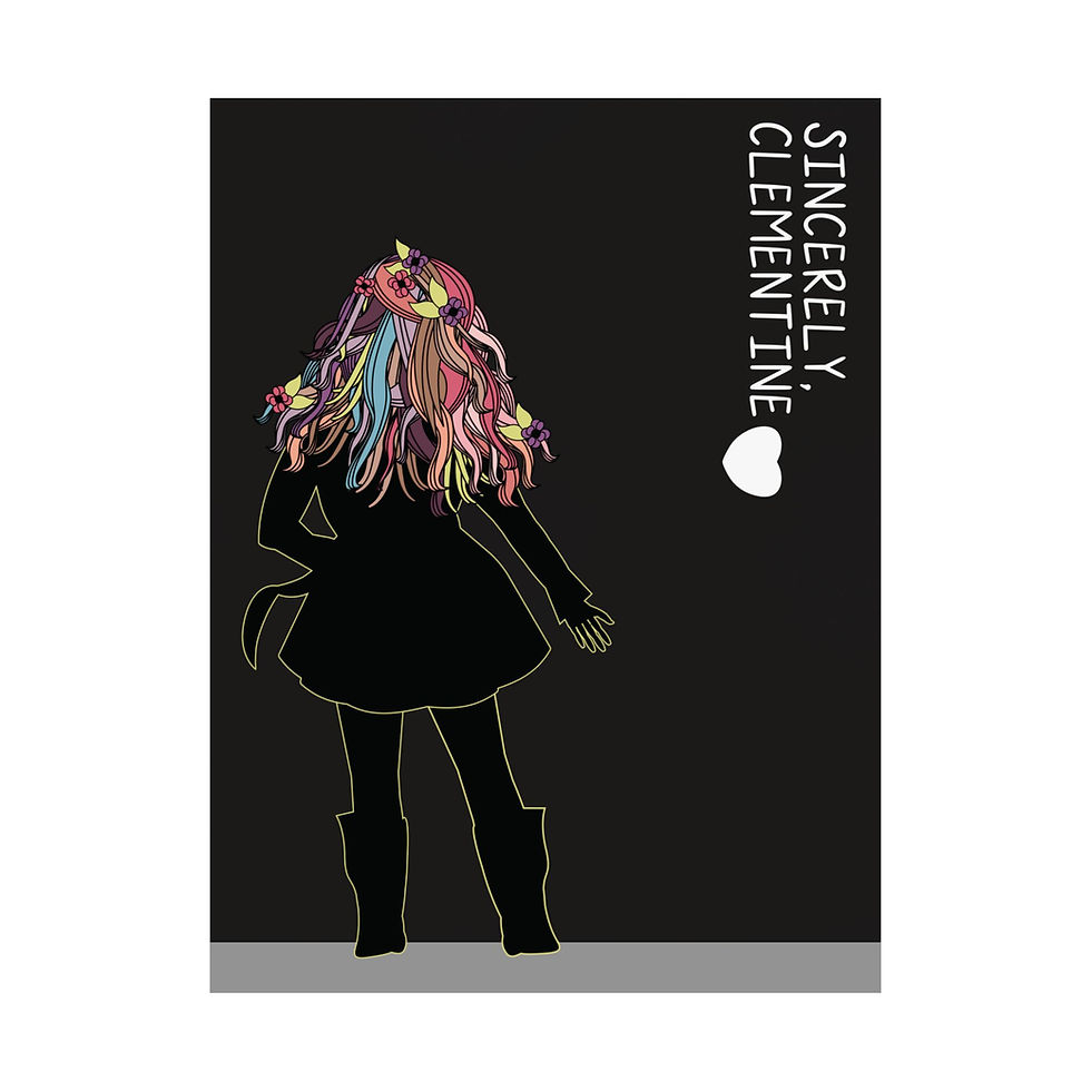 college girl imagine satin poster