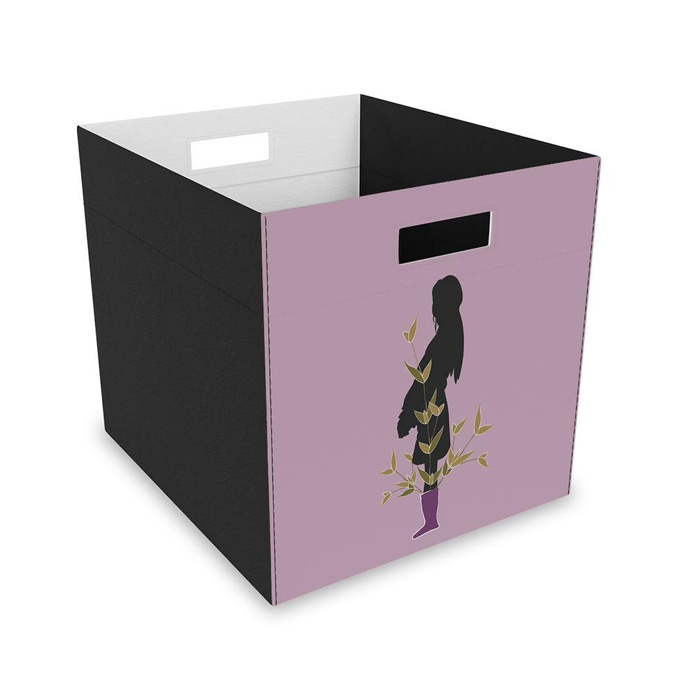 ivy neutral violet college dorm bedroom storage cube teen women