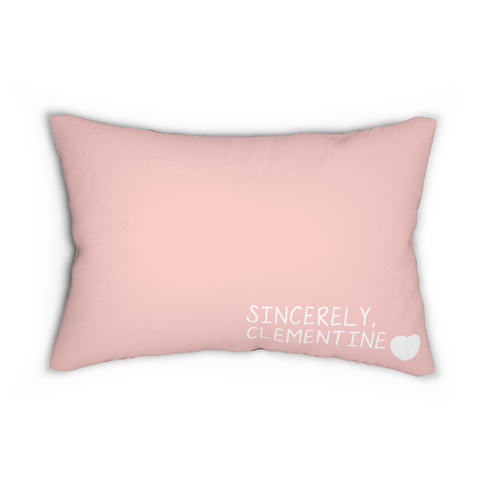 peace mandala pink winter Christmas decor lumbar pillow