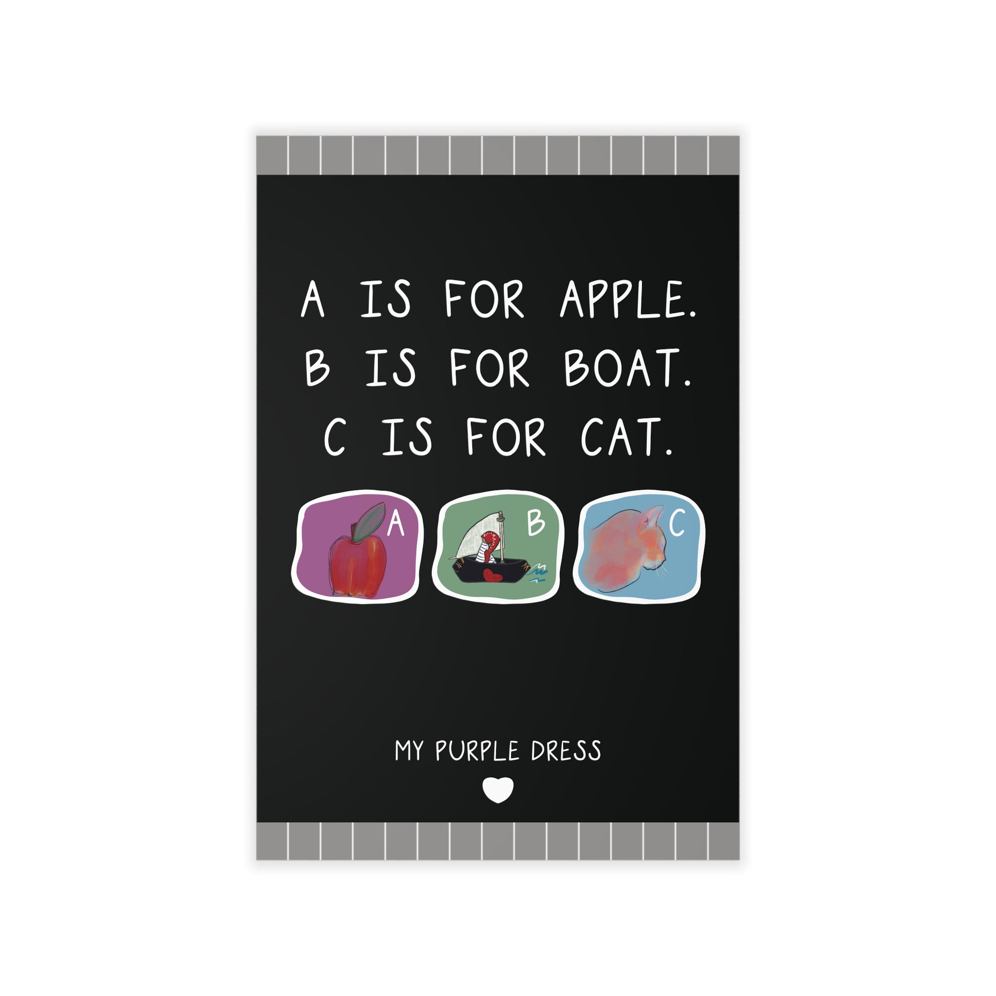 ABCs alphabet wall decal poster