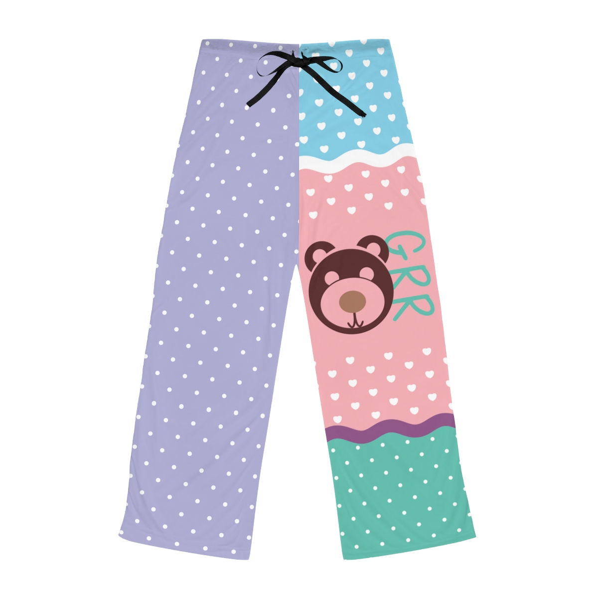 cute bear pajama pants college campus dorm bedroom teen women