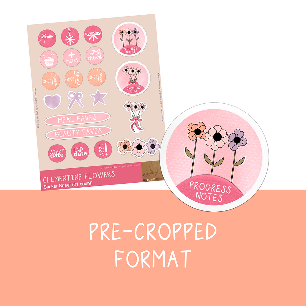 schedule icons reminders digital stickers embellishments keepsake scrapbook journal planner