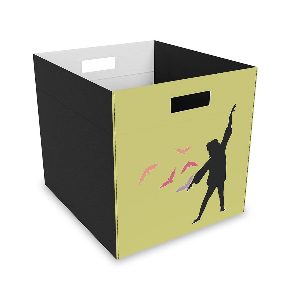 doves pink green college dorm bedroom storage cube teen women