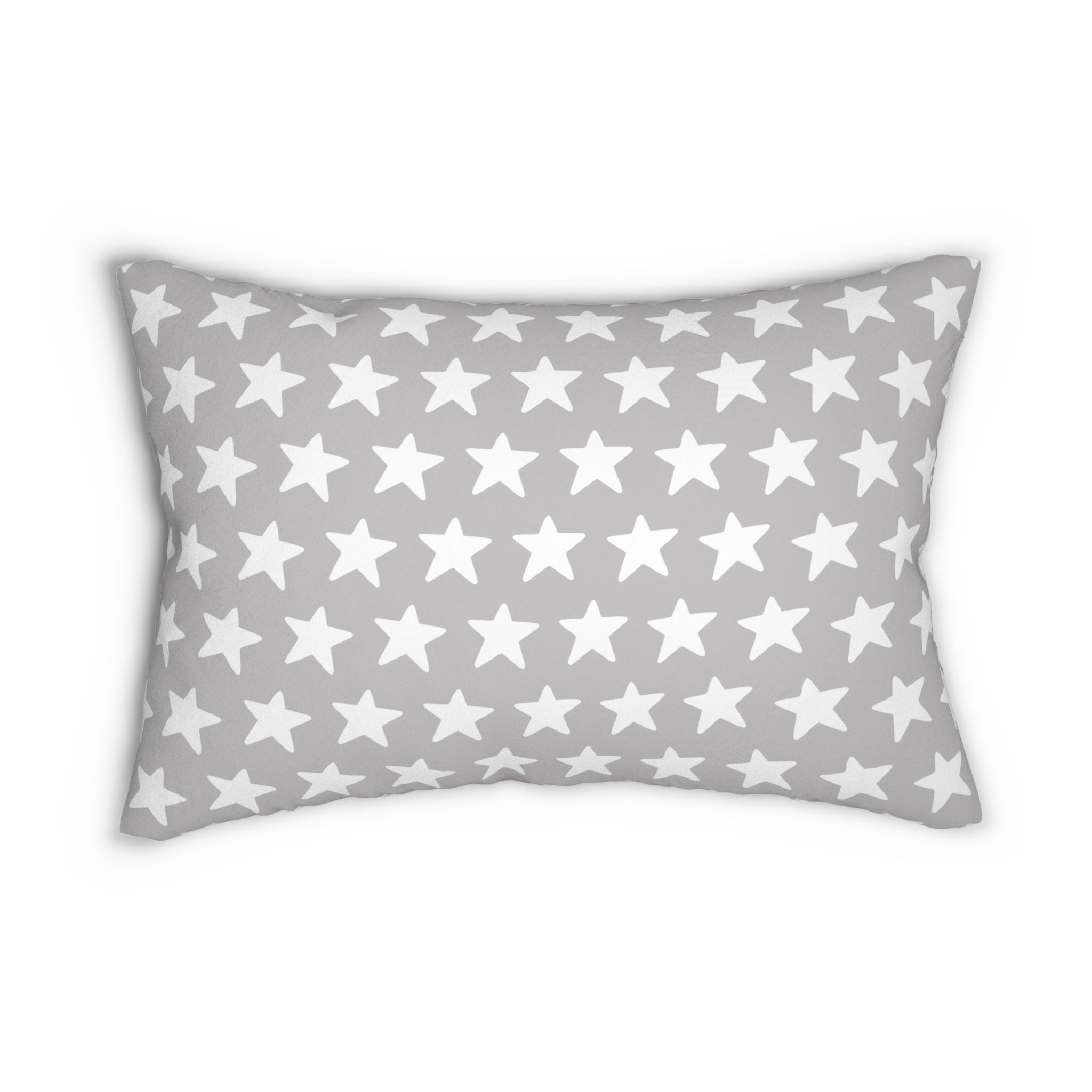 silver stars violet college dorm bedroom travel lumbar pillow teen women
