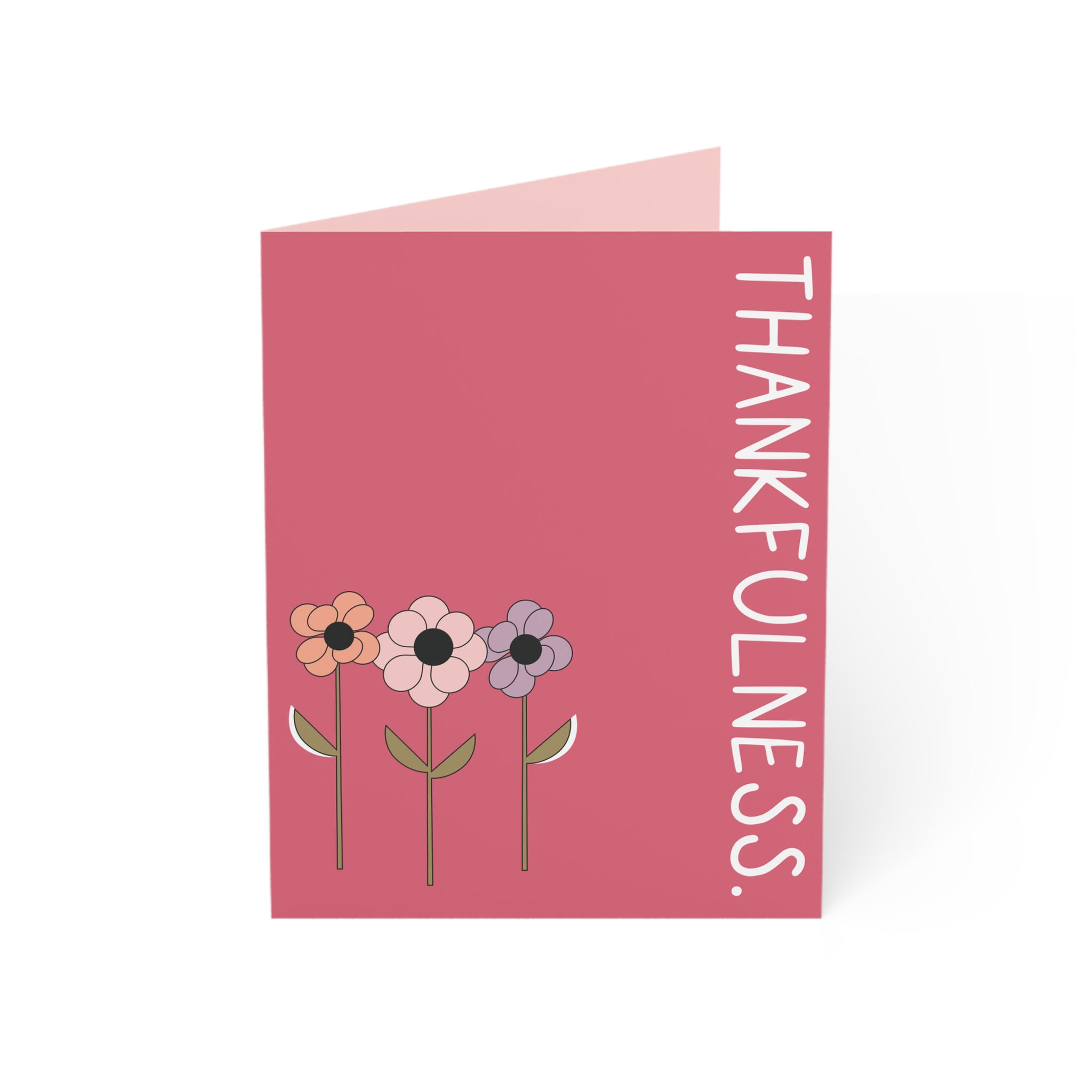 Clementine flowers thank you friendship greeting card