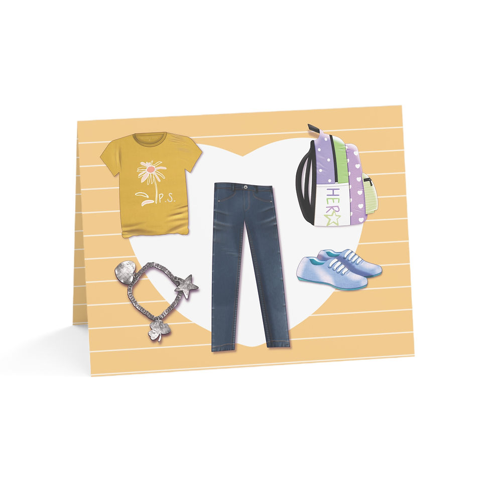 campus fashion greeting card friendship teen women