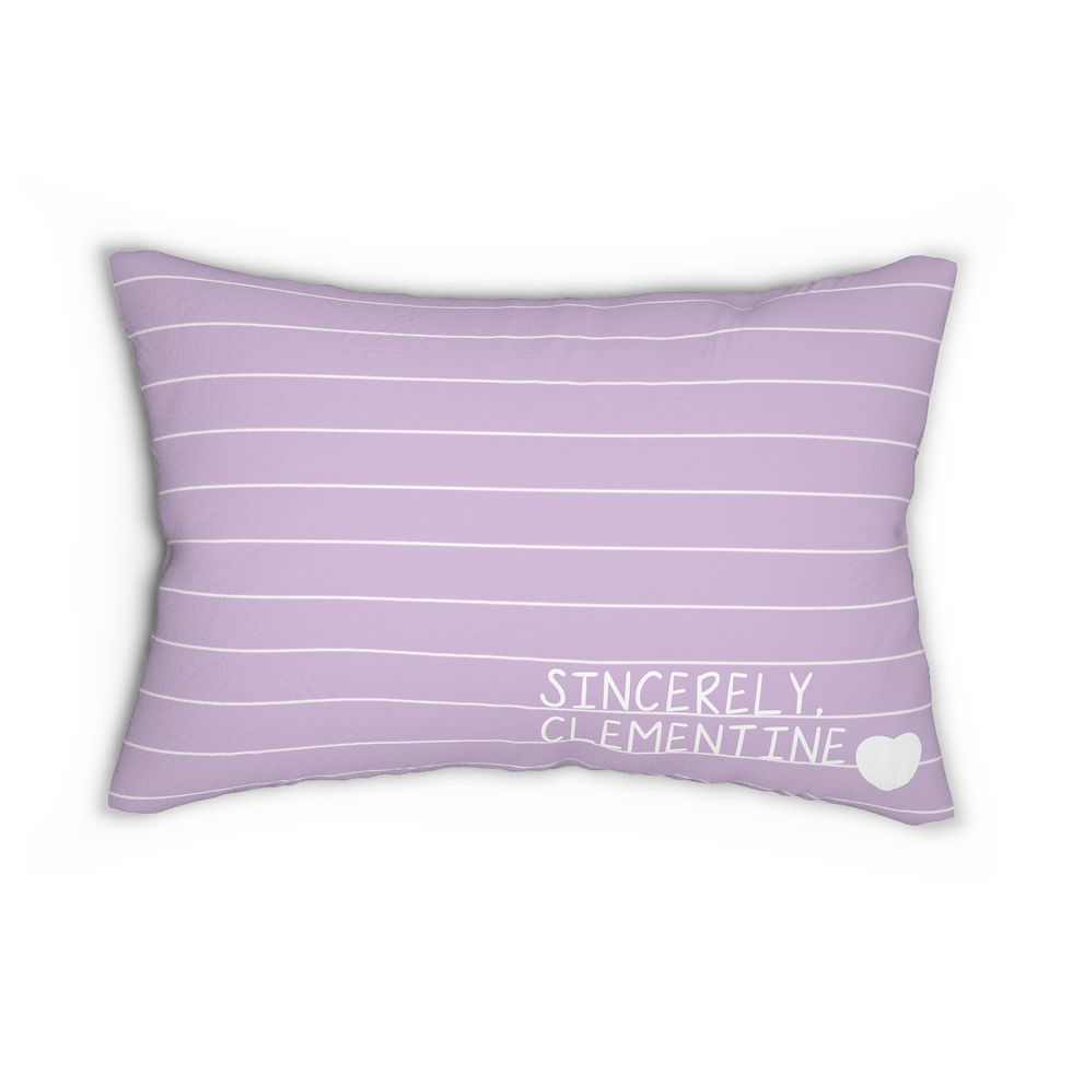 snowman Christmas winter lumbar pillow