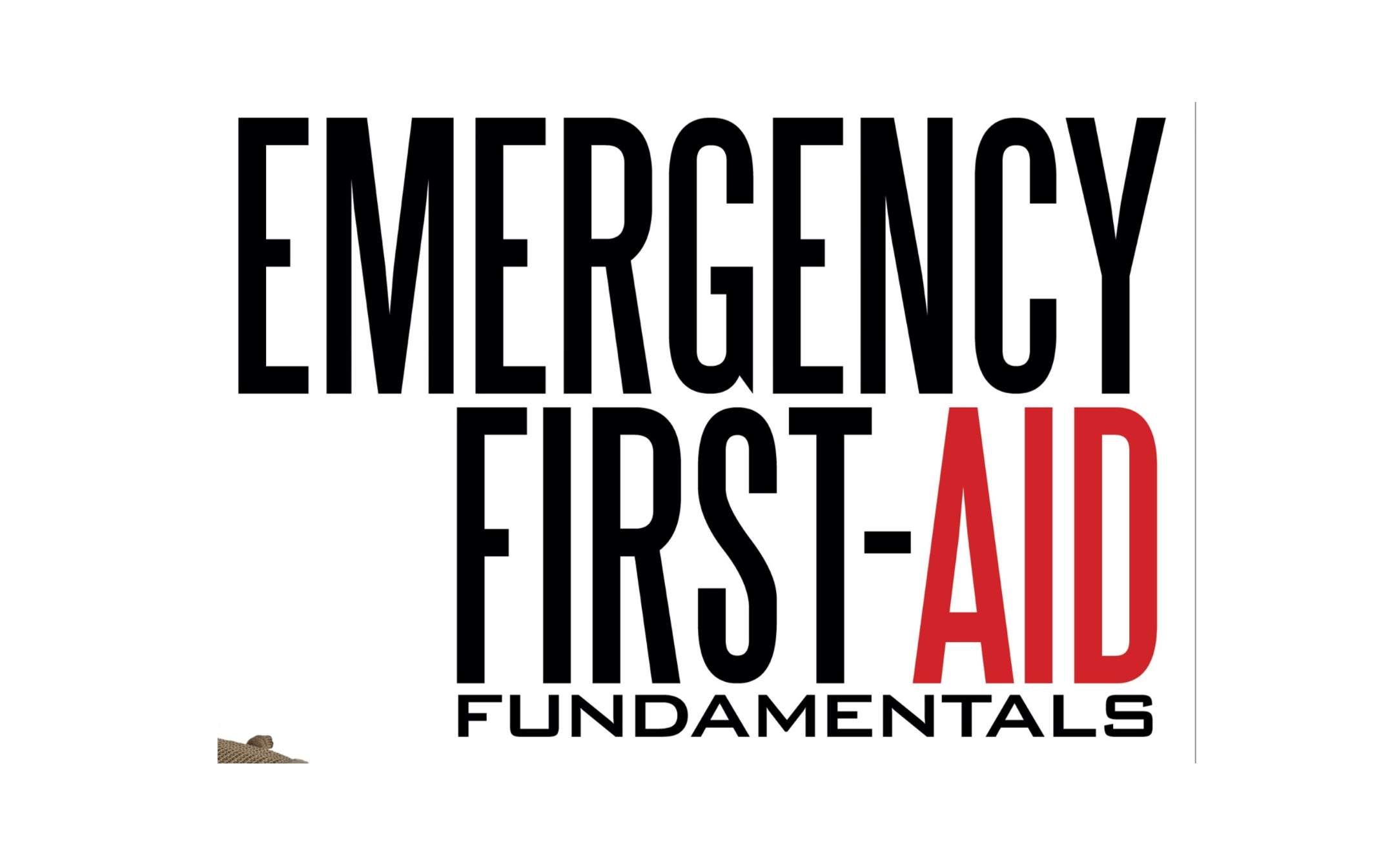 Emergency First Aid Fundamentals Book