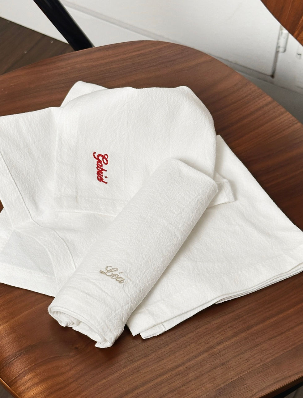 Serviette de table en coton à personnaliser