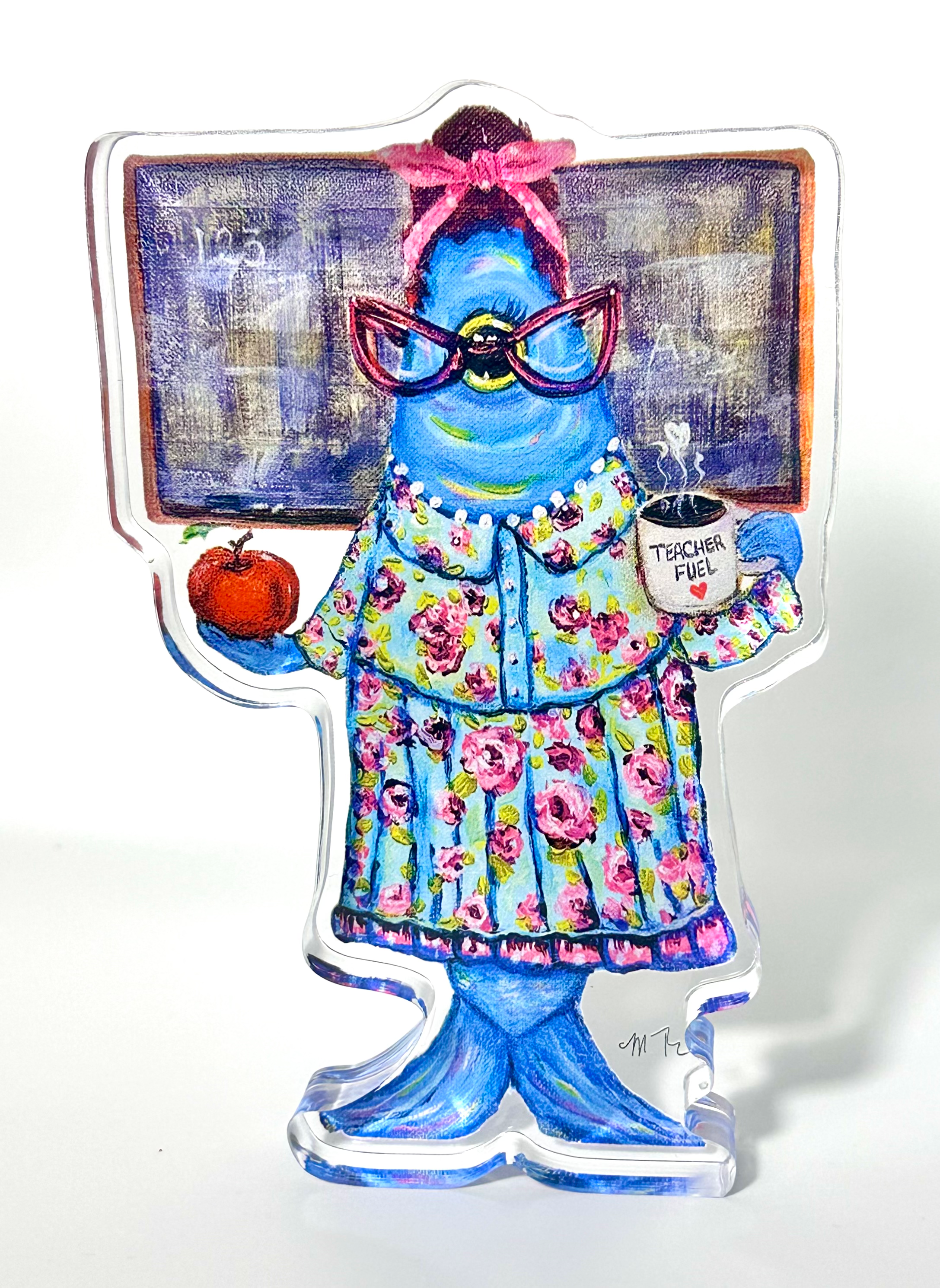 Miss Appleton (Teacher) -Large Acrylic Contour