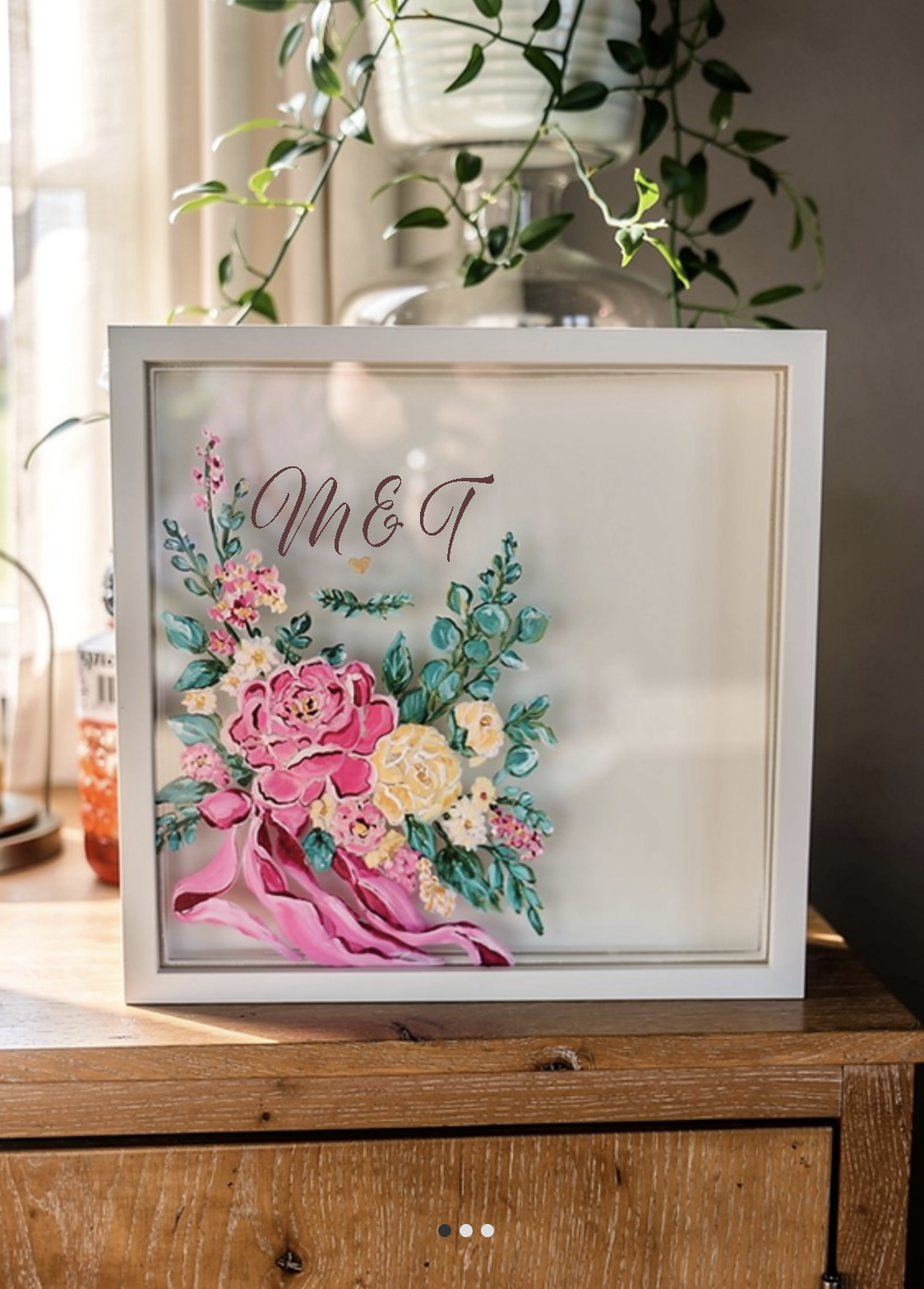 Customizable Floral - Shadow Box