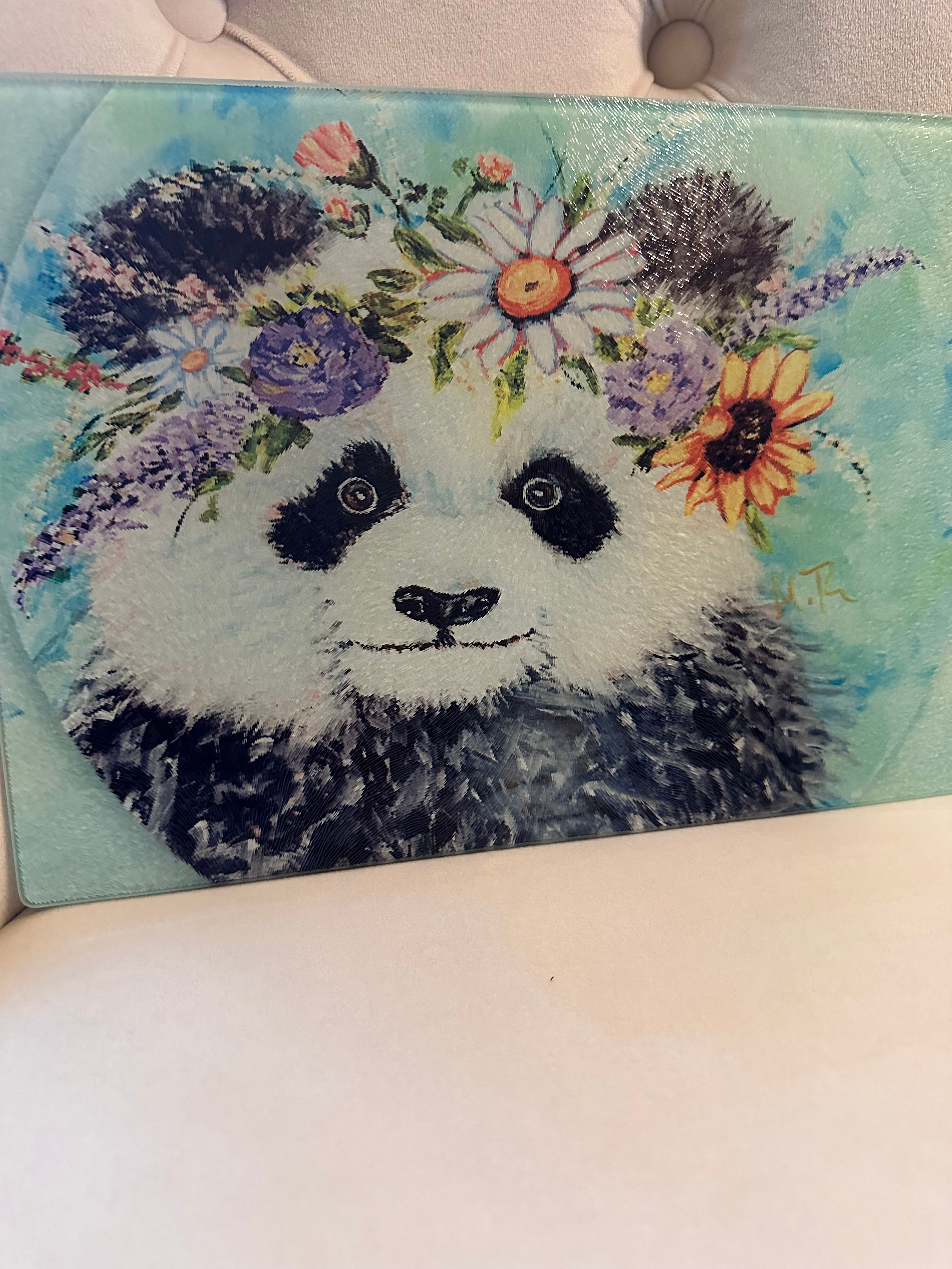Panda - Glass Cutting Board