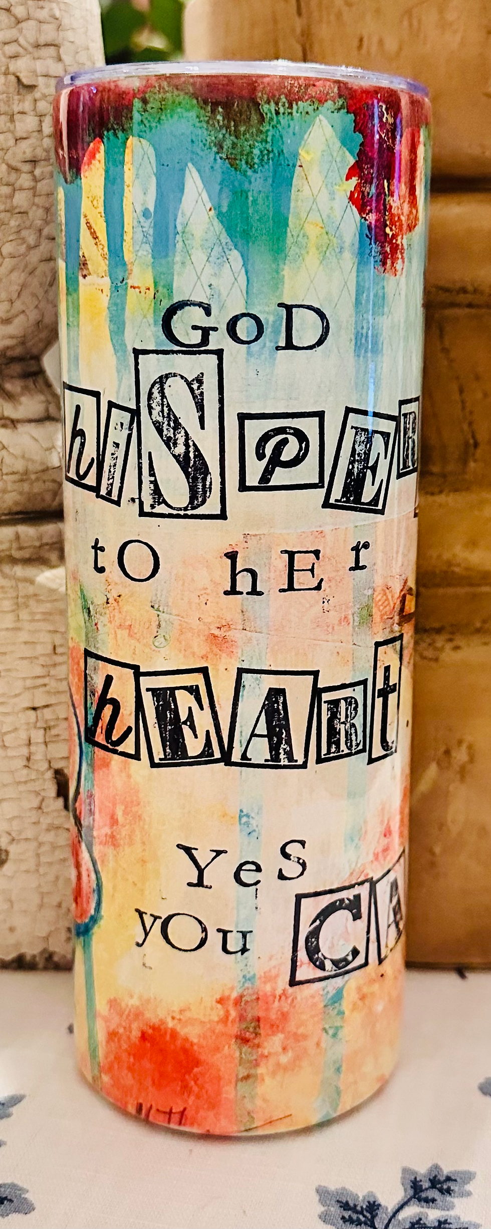 God Whispers - 20 oz. Straight Skinny Tumbler