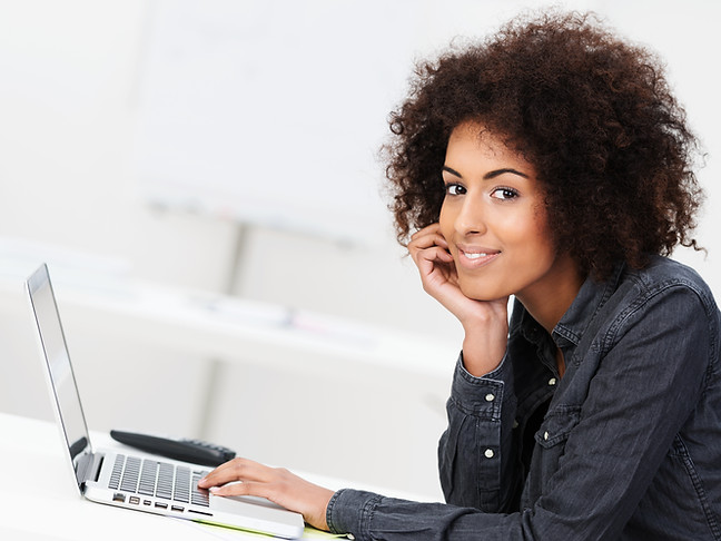 Woman with Laptop