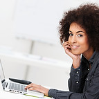 Woman with Laptop